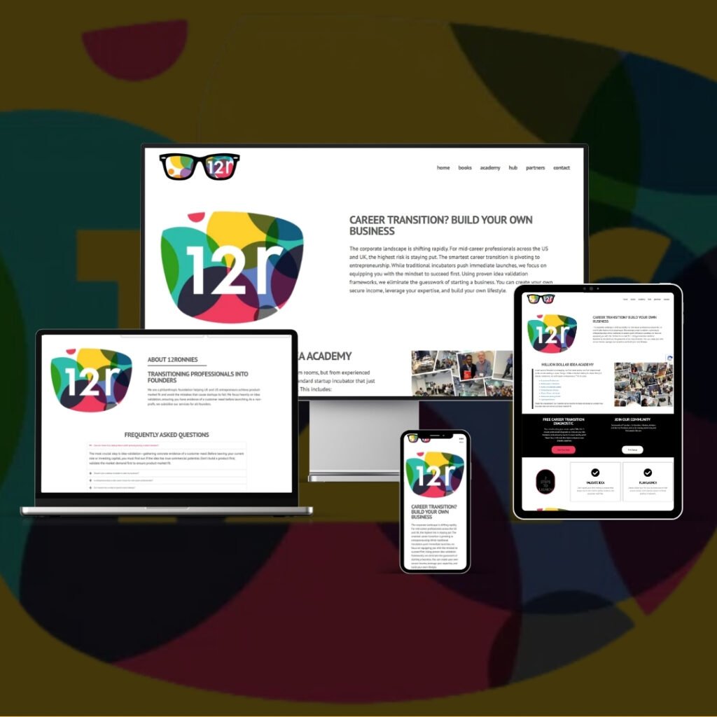 12Ronnies website built by Weborite Solutions