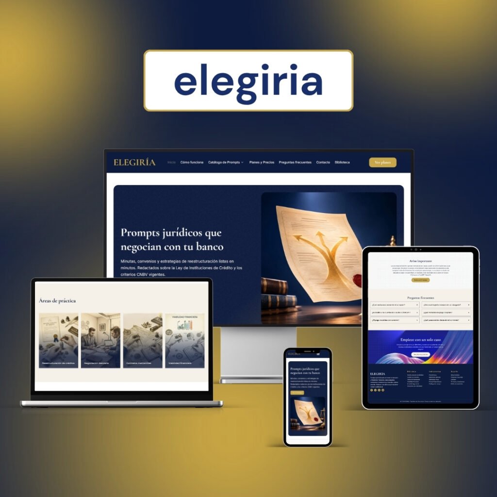 Eligiria website built by Weborite Solutions