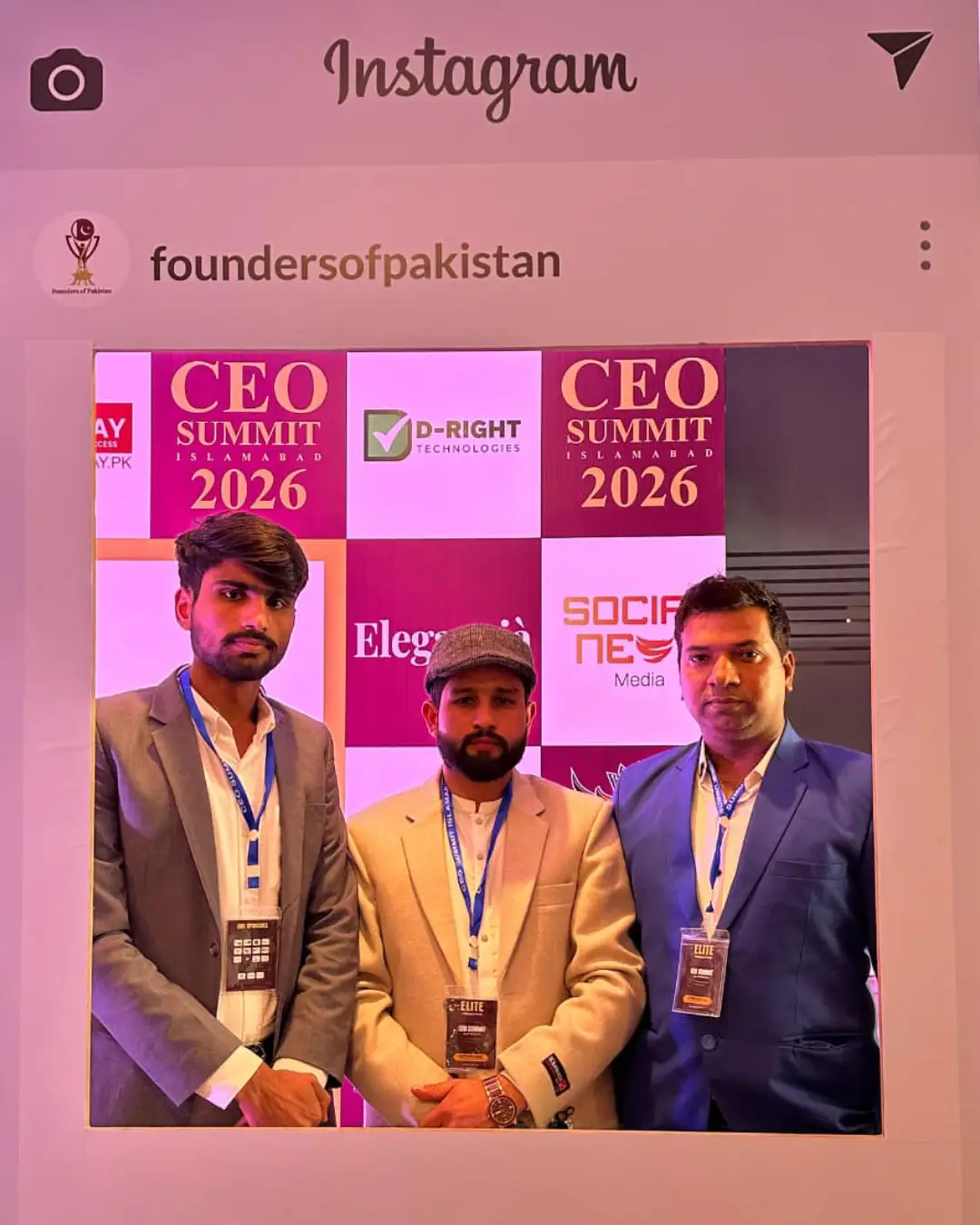 Muhammad Saqlain at CEO Summit Islamabad 2026