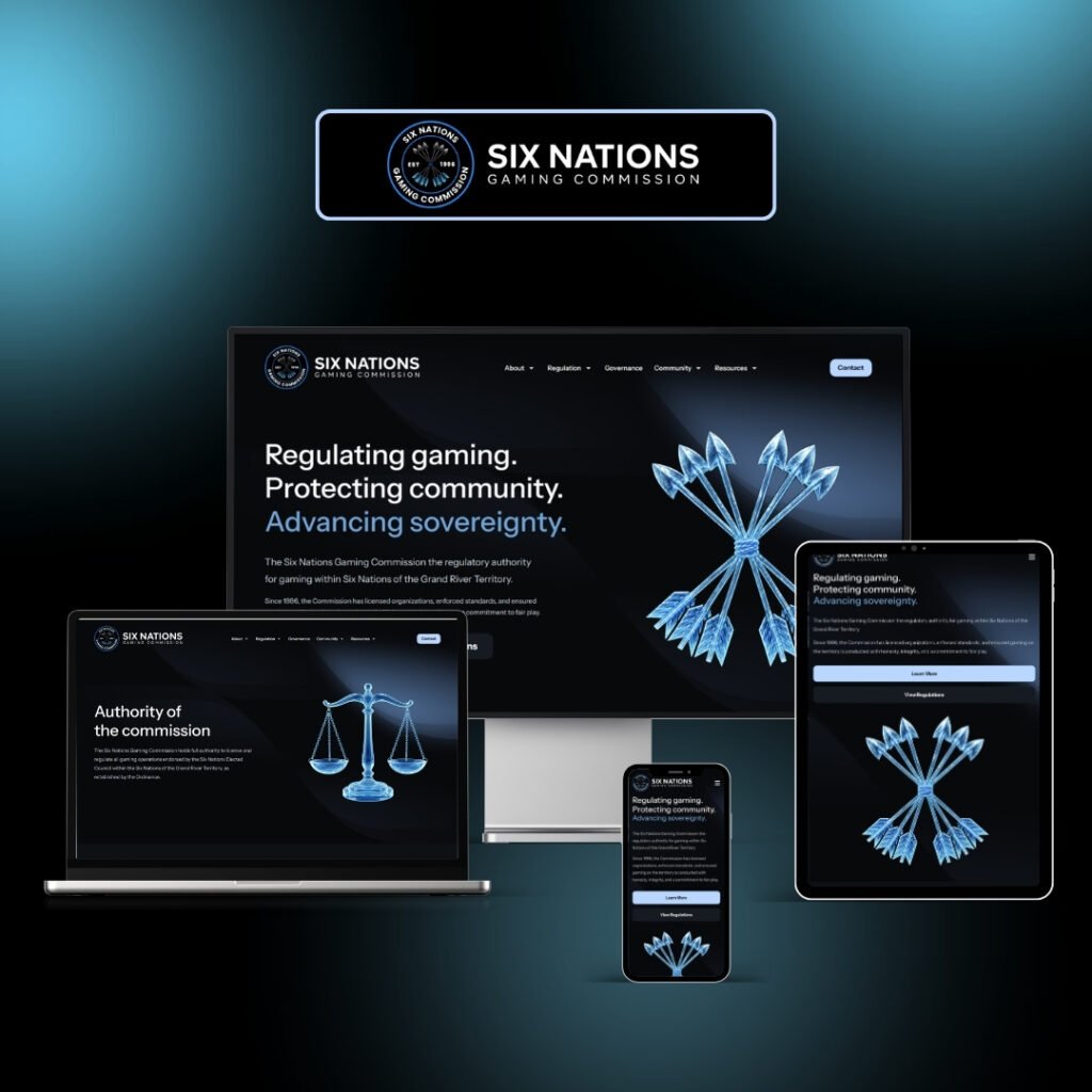 Six Nations Gaming website built by Weborite Solutions