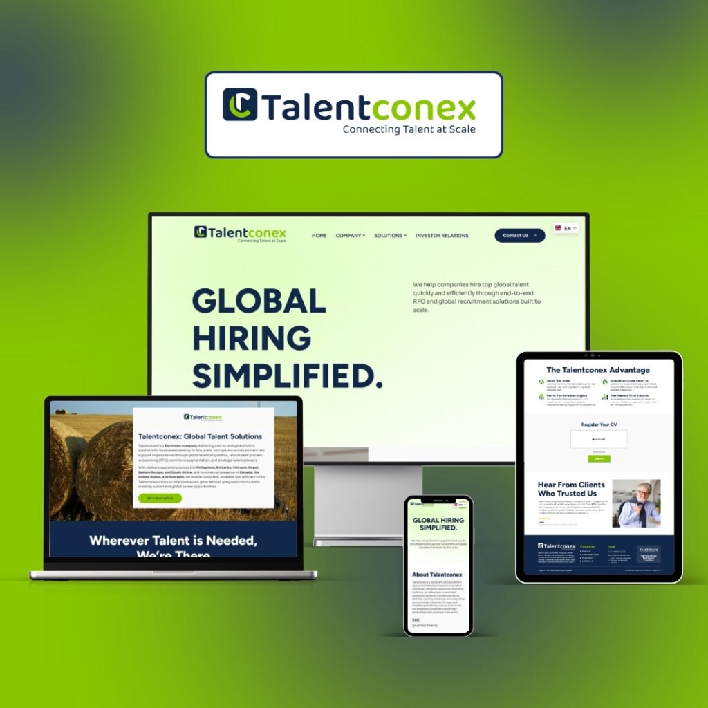 Talentconex website built by Weborite Solutions