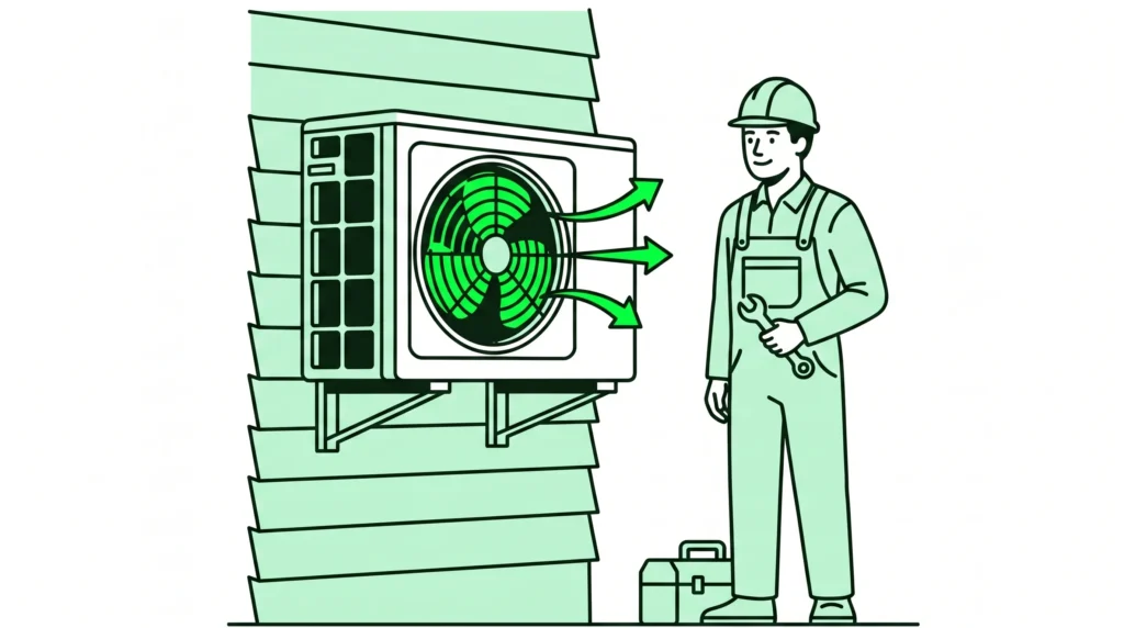 HVAC technician at work